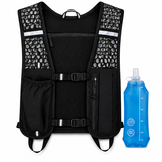 OutSka Running Vest + 500ml Foldable Bottle